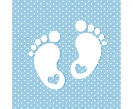 niebieskie-serwetki-papierowe-baby-shower-chlopca-stopki-20-szt