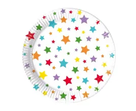 talerzyki-papierowe-biale-w-kolorowe-gwiazdki-stars-20-cm-8-szt