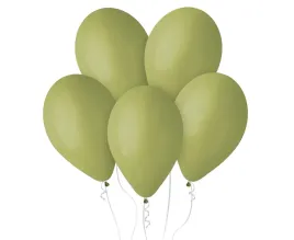 balony-pastelowe-zielone-oliwkowe-dekoracyjne-lateksowe-gemar-30-cm-100-szt
