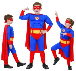 stroj-superman-superbohater-z-muskulami-halloween-karnawal-120-130-cm