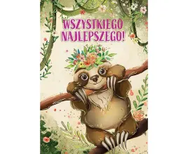 kartka-urodzinowa-z-koperta-leniwiec-wszystkiego-najlepszego