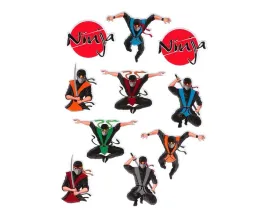 naklejki-3d-ninja-ozdoba-15-x-20-cm-4-szablony