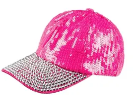 rozowa-czapka-z-daszkiem-cekiny-diamenty-hot-pink