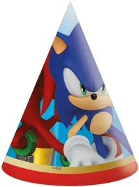 czapeczki-urodzinowe-sonic-czapki-papierowe-sonik-urodziny-impreza-6-szt