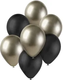 balony-bukiet-balonowy-balonow-prosecco-czarny-30-cm-7-szt