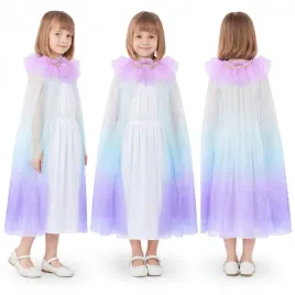 stroj-elsa-przebranie-pelerynka-ombre-w-gwiazdki-elza-kraina-lodu-frozen