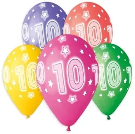 balony-liczba-10-kolorowe-13-cali-5-szt