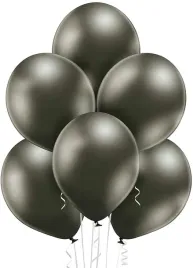 balony-chromowane-antracytowe-30-cm-50-szt