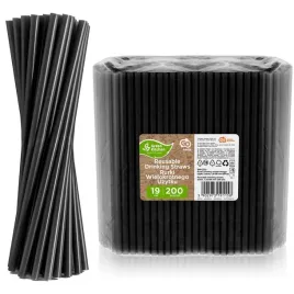 slomki-rurki-do-picia-wielorazowe-czarne-do-zmywarki-grube-eko-200-szt
