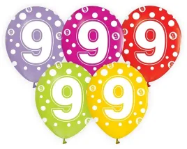 balony-cyfra-9-roznokolorowe-30-cm-5-szt