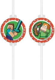 slomki-papierowe-z-medalionem-minecraft-4-szt