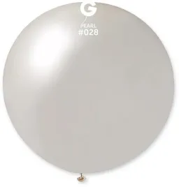 balon-kula-metal-80cm-perlowa-dekoracyjny