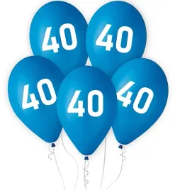 balony-na-40-urodziny-niebieskie-30-cm-5-szt