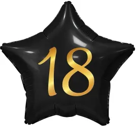 balon-na-18-urodziny-gwiazda-black-gold-44-cm