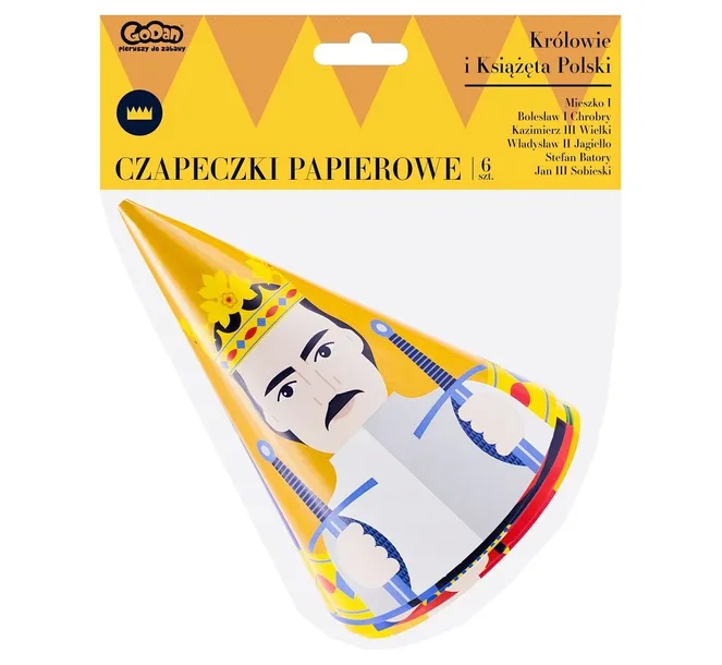 czapeczki-papierowe-krolewska-impreza-urodziny-x6-stan-opakowania-oryginalne