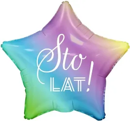 balon-urodzinowy-sto-lat-gwiazda-gradient-44-cm