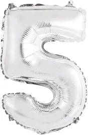balon-cyfra-cyferka-5-urodziny-srebrna-35-cm