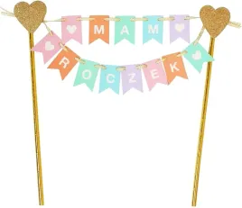 dekoracja-mam-roczek-na-tort-dziewczynka-roz