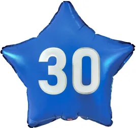 balon-na-30-urodziny-gwiazda-niebieska-45-cm