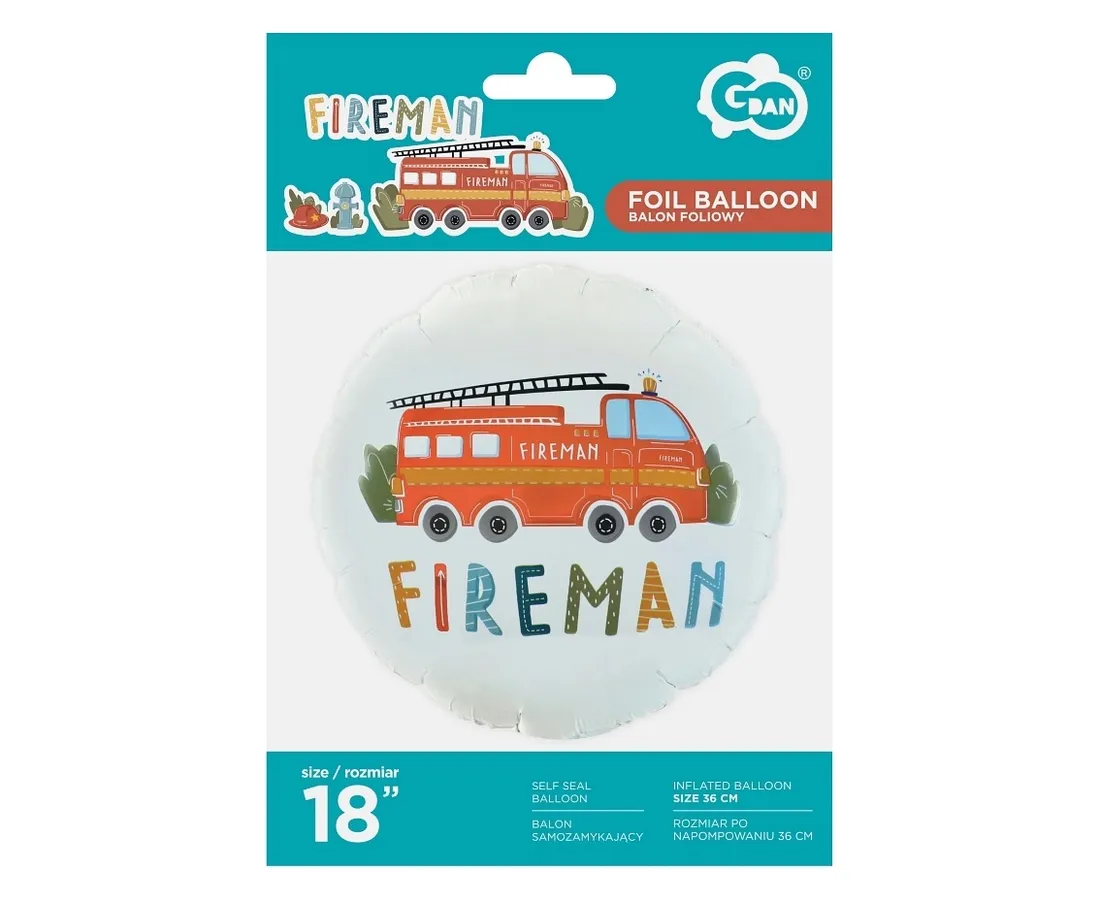 balon-strazak-strazakiem-sam-okragly-46-cm