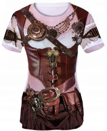 stroj-t-shirt-z-nadrukiem-steampunk-lady-przebranie-karnawal-l