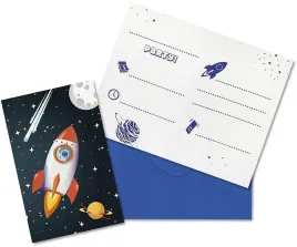 zaproszenia-z-kopertami-kosmos-space-urodzinowe