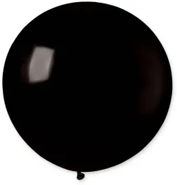 balon-gigant-kula-pastelowa-czarna-olbrzymi-80-cm