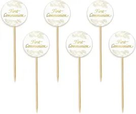 pikery-pierwsza-komunia-dekoracja-tortu-6-szt