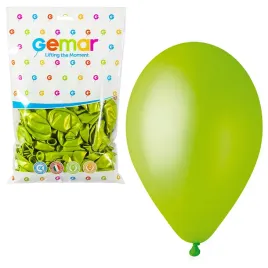 balony-sylwester-karnawal-pistacjowe-metalik-100-szt