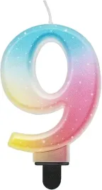 swieczka-na-tort-cyfra-9-urodziny-ombre-pastelowa