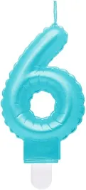 swieczka-tort-cyfra-6-ombre-perlowa-jasnoniebieska