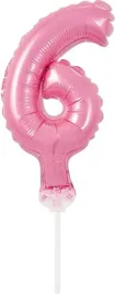 balon-na-patyczku-cyfra-6-rozowa-dekoracja-na-tort