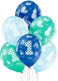 balony-na-roczek-chlopca-1-urodziny-30-cm-6-szt