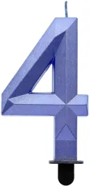 swieczka-cyfra-4-diament-metalik-ciemnoniebieska
