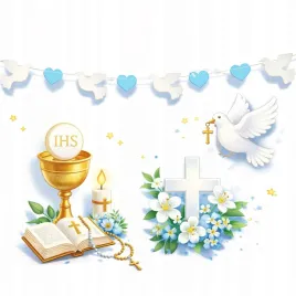 girlanda-papierowa-golabki-chrzest-komunia-150-cm