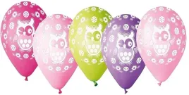 balony-sowka-kolorowe-urodziny-dziewczynki-sowa-x5