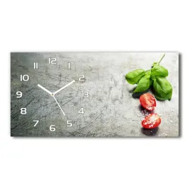 zegar-scienny-szklany-pomidory-i-bazylia-60x30-cm