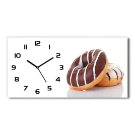 zegar-scienny-szklany-donaty-z-czekolada-60x30-cm
