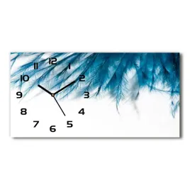 zegar-ze-szkla-na-sciane-niebieskie-piora-60x30-cm