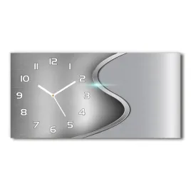 zegar-scienny-szklany-metalowa-abstrakcja-60x30-cm