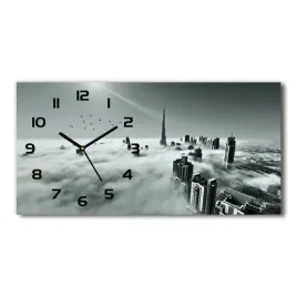zegar-ze-szkla-na-sciane-mgla-nad-dubajem-60x30-cm