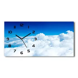 zegar-scienny-szklany-chmury-z-lotu-ptaka-60x30-cm