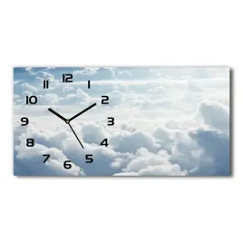 zegar-scienny-szklany-chmury-z-lotu-ptaka-60x30-cm