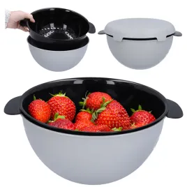 durszlak-miska-plastikowa-kuchenna-2w1-przykrywka-szary-23cm-komplet