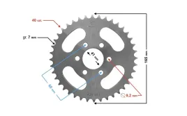 zebatka-tylna-moretti-40-428-do-atv-150