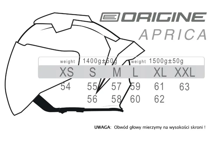 kask-origine-aprica-solid-gloss-white-xl-stan-nowy-numer-katalogowy-czesci-8056814293154