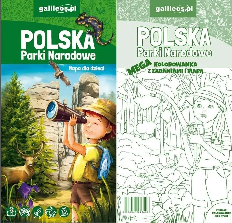 polska-parki-narodowe-mapa-mega-kolorowanka