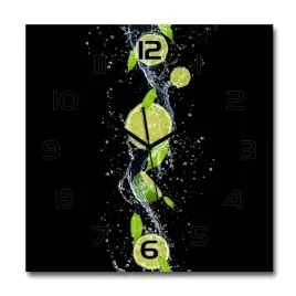 zegar-scienny-ze-szkla-duzy-limonki-i-woda-60x60