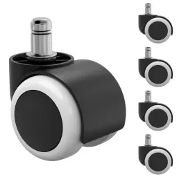 songmics-kolka-do-krzesla-biurowego-5szt-50mm-11x22mm-pu-bezglosne