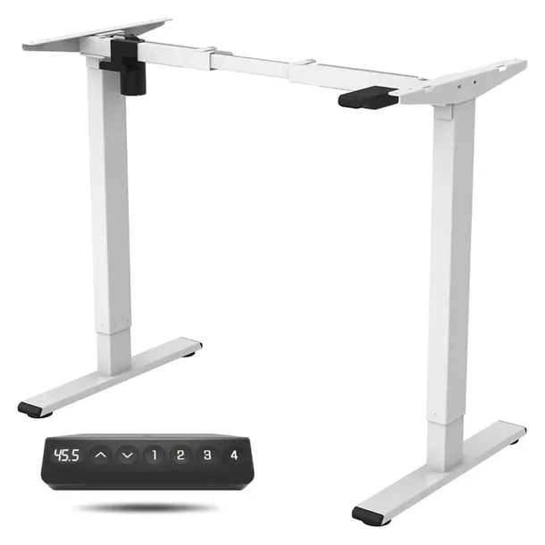 Stelaż Biurka Elektrycznego Sanodesk EZ1 71-116cm 70kg USB-A USB-C Biały